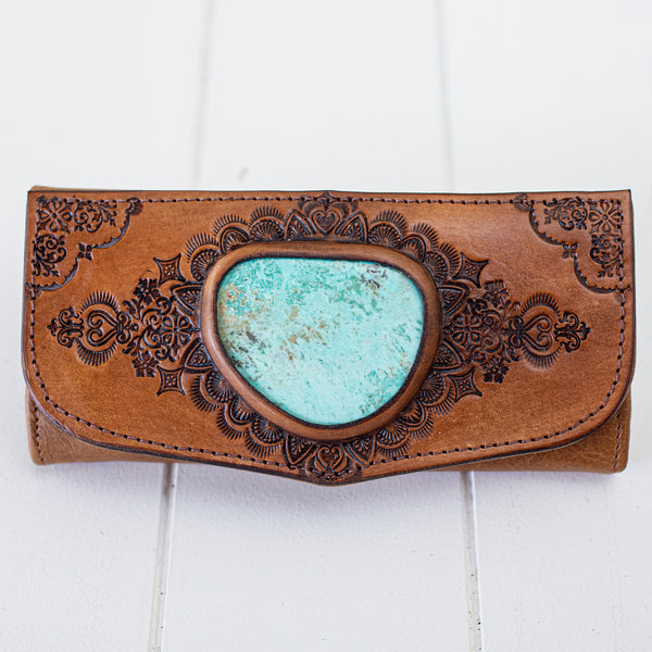Mandala Wallet with African Turquoise