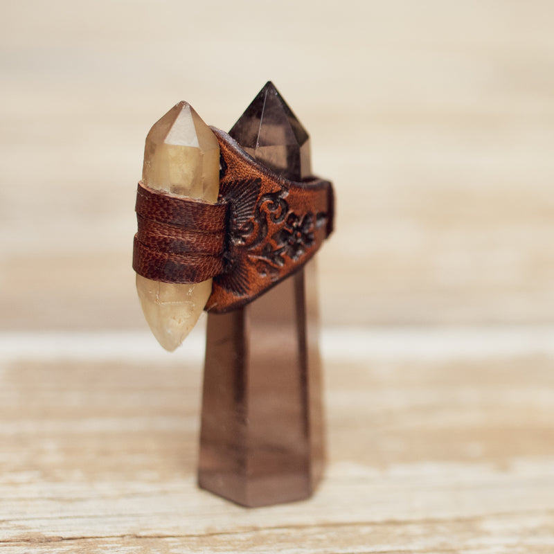 Druid Ring with Citrine
